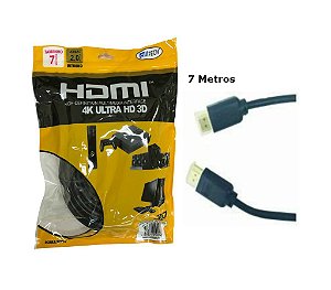 Cabo Hdmi 2.0-19p Ethernet 7 Metros 4k Ultra Hd 3d C/Filtro