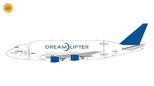 PRÉ-VENDA - Gemini Jets 1:200 Boeing Aircraft Company Boeing 747LCF "Dreamlifter" Flaps Down