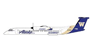PRÉ-VENDA - Gemini Jets  1:400 Alaska Airlines / Horizon Air Bombardier Dash 8 Q400