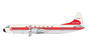 PRÉ-VENDA: Gemini Jets 1:200 Western Airlines L-188A¨1959 livery; polished belly¨