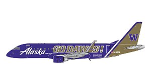 PRÉ-VENDA: Gemini Jets 1:400 Alaska Airlines Embraer E175 Univ. of Washington Go Dawgs