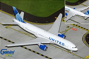 PRÉ-VENDA - Gemini Jets 1:400 United Airlines Boeing 777-200ER Flaps Down