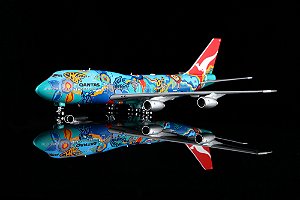 HX Models 1:400 Qantas Boeing 747-300 Nalanji Dreaming (pré-venda)