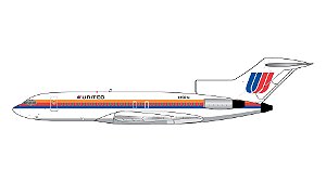 PRÉ-VENDA-Gemini Jets: 1/400 United Airlines B727-100 Saul Bass livery; polished belly
