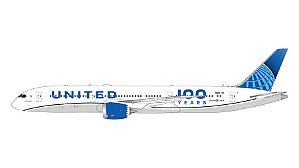 PRÉ-VENDA-Gemini Jets: 1/400 United Airlines Boeing 787-9 “100 Years”