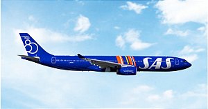 Phoenix 1:400 SAS Airbus A330-300 LN-RKR (Celebrating 80 years) (pré-venda)