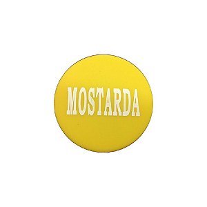 Tampa de Silicone para Bisnaga FIFO Amarela Mostarda