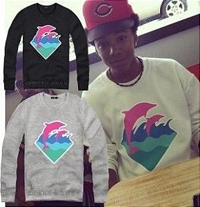 Moletom Hoodie Pink Dolphin