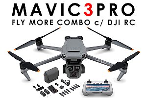 Drone DJI Mavic 3 Pro Fly More Combo + DJI RC (Versão Nacional)