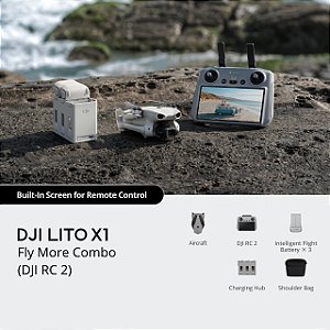 Drone DJI Lito X1 Fly More Combo (Com tela) BR