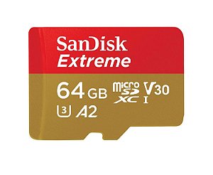MicroSD Cartão de Memória - 64GB - SanDisk Extreme