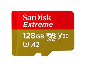 MicroSD Cartão de Memória - 128GB - SanDisk Extreme