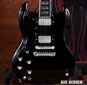 Miniatura da guitarra Gibson SG do Tony Iommi - Black Sabbath