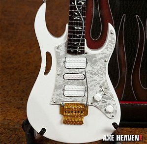 Miniatura da guitarra Ibanez Signature Branco JEM do Steve Vai
