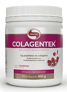 Colagentek Colágeno Com Vitaminas e Minerais 300g - Vitafor