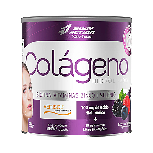 Colágeno Hidrolisado Biotina c/ Verisol 200g - BodyAction