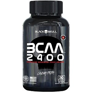 BCAA 2400 Caveira Preta 30 Tabs - Black Skull
