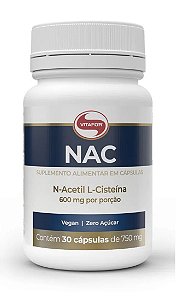 NAC N-Acetil L-Cisteína 750mg 30 Caps - Vitafor