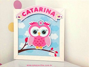 Porta de Maternidade - Coruja Catarina