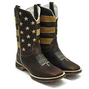 Bota Texana Country Americana Sola Jump Reforçada
