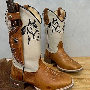 Bota Texana Cavalo Bainha Faca