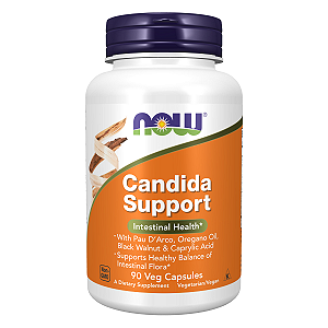 Suporte para Candida 90 Cápsulas NOW Foods