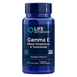 Tocoferóis e Tocotrienóis Mistos Gamma E 60 Cápsulas Life Extension