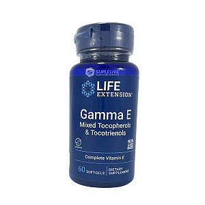 Life Extension, Gamma E Tocoferóis e Tocotrienóis Mistos 60 Cápsulas