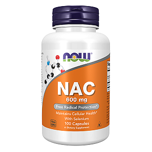 NAC 600mg 100 Cápsulas NOW Foods