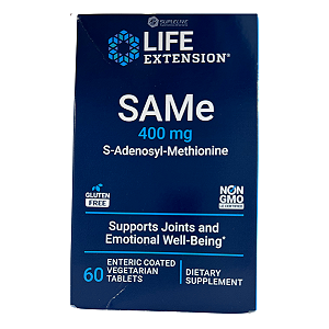 Life Extension, SAMe 400mg 60 Comprimidos