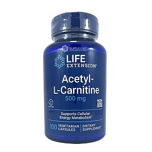 Life Extension, Acetil L-Carnitina 500mg 100 Cápsulas