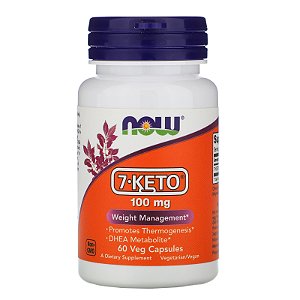 NOW Foods, 7-Keto DHEA 100mg 60 Cápsulas