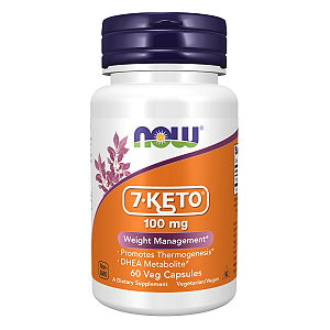 7-Keto 100mg 60 Cápsulas NOW Foods