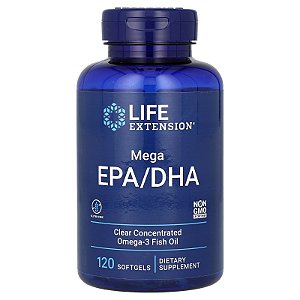 Life Extension, Mega EPA/DHA 120 Cápsulas