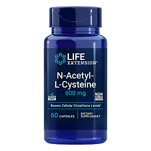 NAC N-acetil-L-cisteína 600mg 60 Cápsulas Life Extension