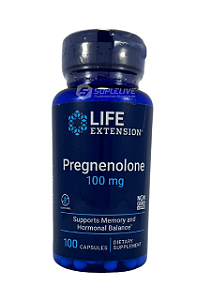 Life Extension, Pregnenolona 100mg 100 Cápsulas
