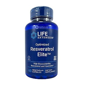 Life Extension, Resveratrol Elite Otimizado 60 Cápsulas