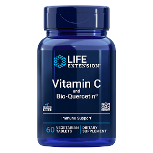 Vitamina C e Bioquercetina 60 Tabletes Life Extension