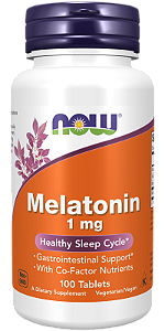NOW Foods, Melatonina 1mg 100 Comprimidos