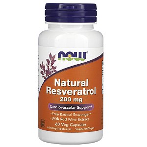 NOW Foods, Resveratrol 200mg 60 Cápsulas