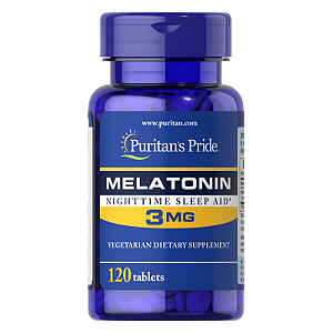 Melatonina 3mg 120 Tabletes Puritan's Pride
