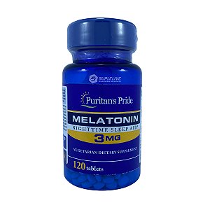 Puritan's Pride, Melatonina 3mg 120 Comprimidos