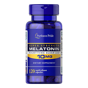 Melatonina 10mg 120 Cápsulas Puritan's Pride