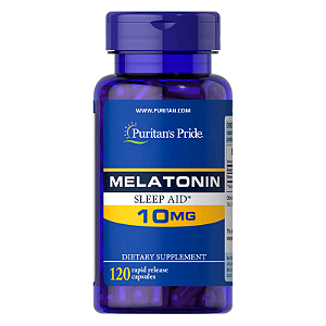 Melatonina 10mg 120 Cápsulas Puritan's Pride