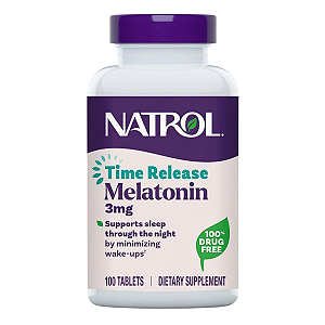 Melatonina 3mg Time Release 100 Tabletes Natrol