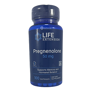 Life Extension, Pregnenolona 50mg 100 cápsulas