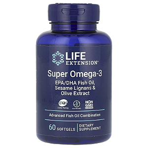 Life Extension, Super Ômega 3 60 Softgels