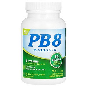 Probiotico PB8 Vegetariano 120 Cápsulas Nutrition Now