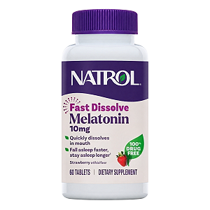 Melatonina 10mg Fast Dissolve 60 Tabletes Natrol