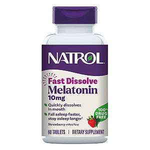 Melatonina 10mg Fast Dissolve 60 Tabletes Natrol